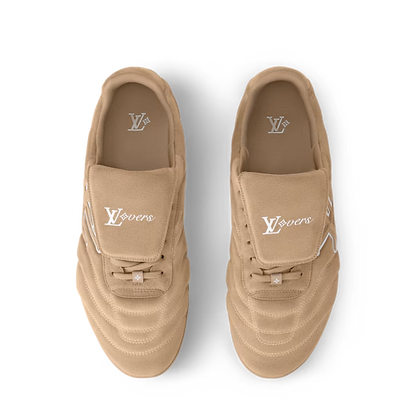 Men's Louis Vuitton Footprint Soccer Beige Sneakers