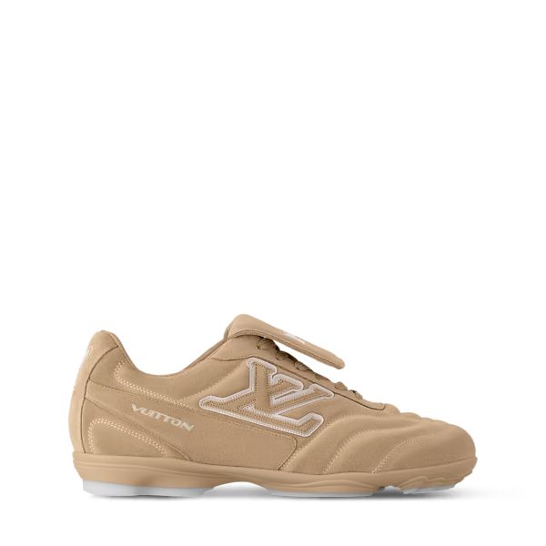 Men's Louis Vuitton Footprint Soccer Beige Sneakers