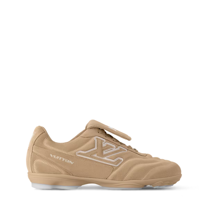 Men's Louis Vuitton Footprint Soccer Beige Sneakers