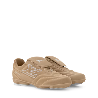 Men's Louis Vuitton Footprint Soccer Beige Sneakers
