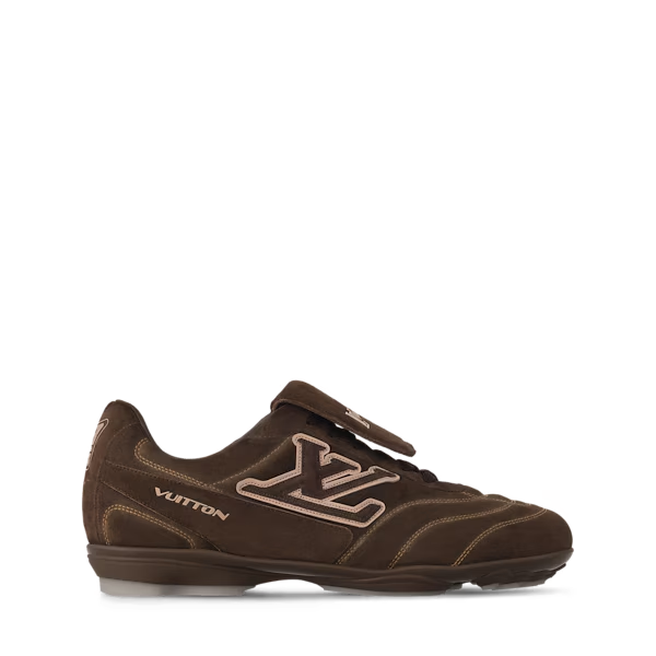 Men's Louis Vuitton Footprint Soccer Brown Sneakers