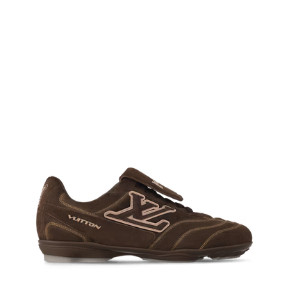Men's Louis Vuitton Footprint Soccer Brown Sneakers