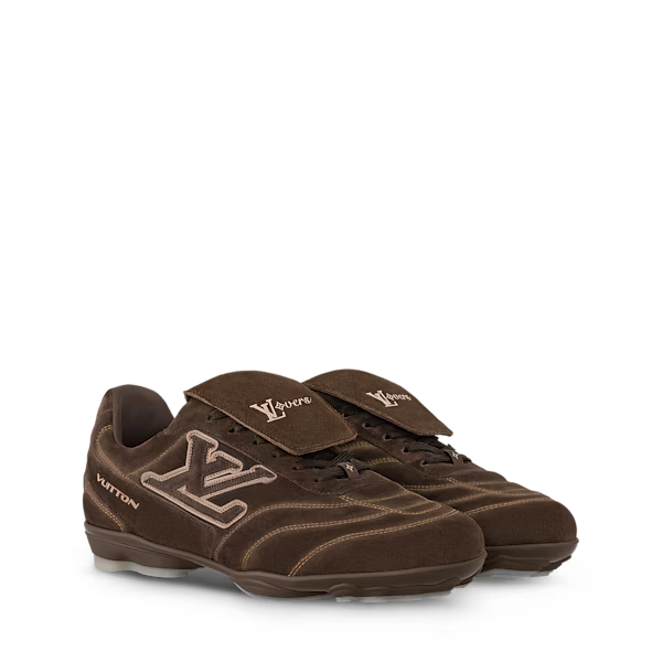Men's Louis Vuitton Footprint Soccer Brown Sneakers