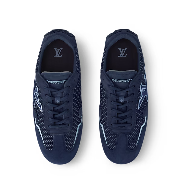 Men's Louis Vuitton Rally Marine Green Sneakers