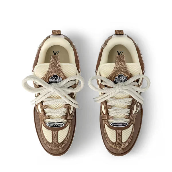Men's Louis Vuitton Skate Brown Sneakers