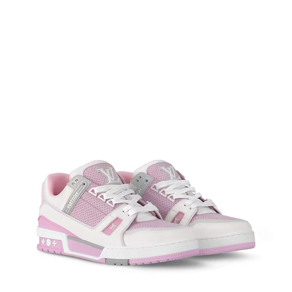 Men's Louis Vuitton Trainer Pink Sneakers
