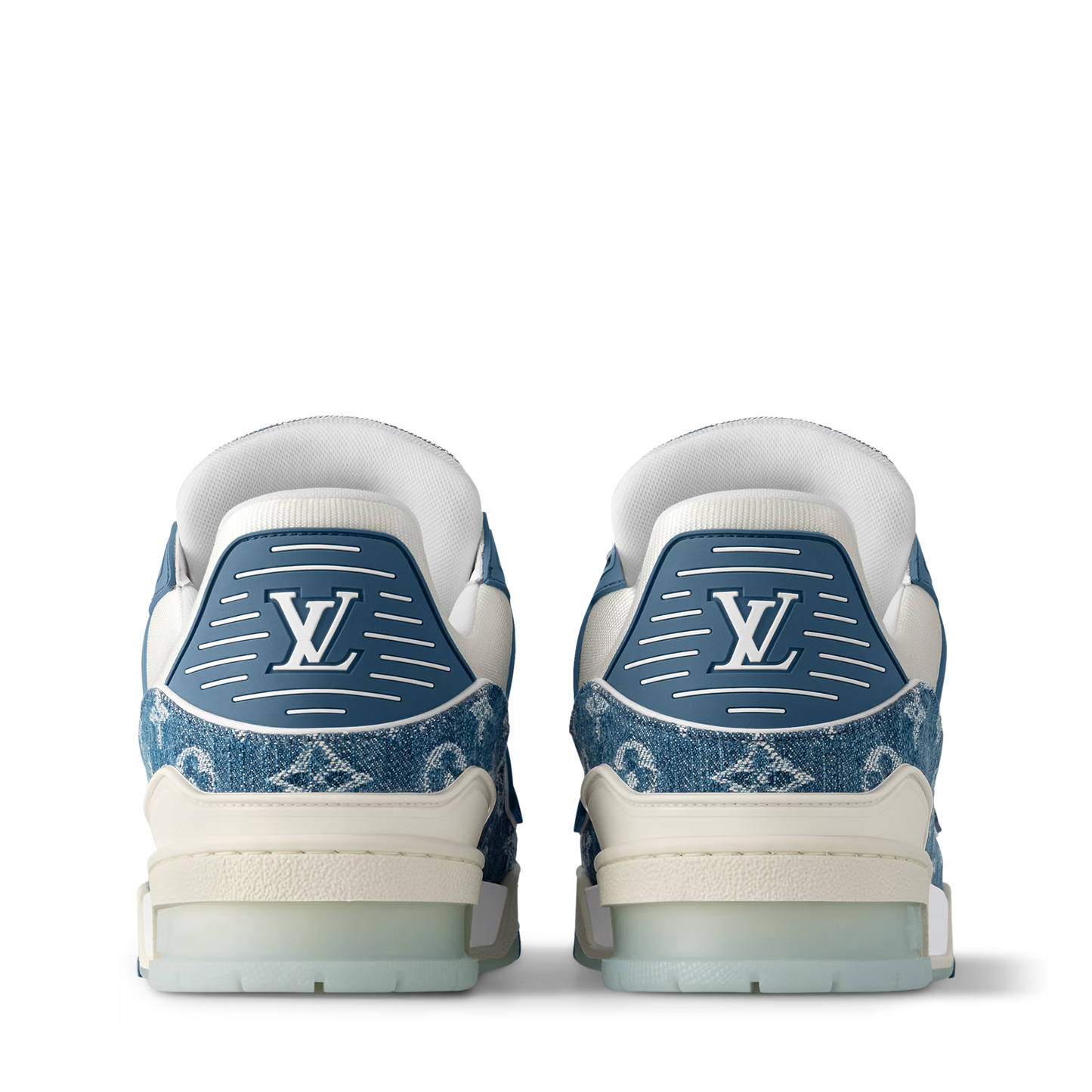 Men's Louis Vuitton Trainer Blue Denim Sneakers