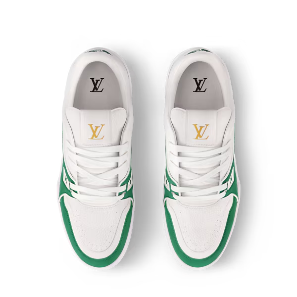 Men's Louis Vuitton Trainer Green Sneakers