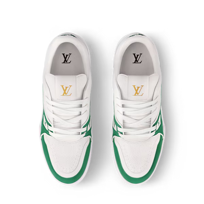 Men's Louis Vuitton Trainer Green Sneakers