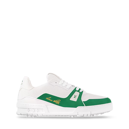 Men's Louis Vuitton Trainer Green Sneakers
