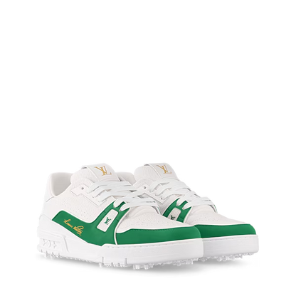 Men's Louis Vuitton Trainer Green Sneakers