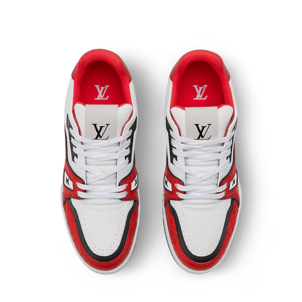 Men's Louis Vuitton Trainer Red Sneakers