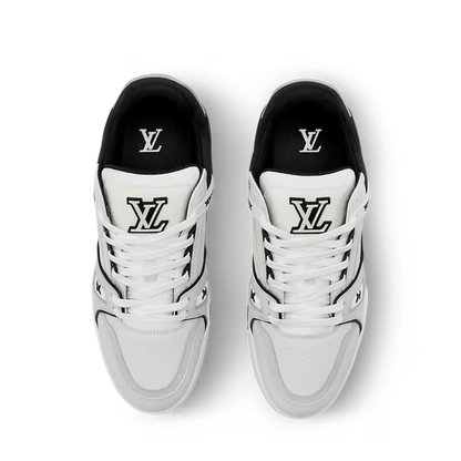 Men's Louis Vuitton Trainer White Black Sneakers