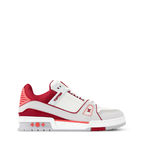 Men's Louis Vuitton Trainer Red Sneakers