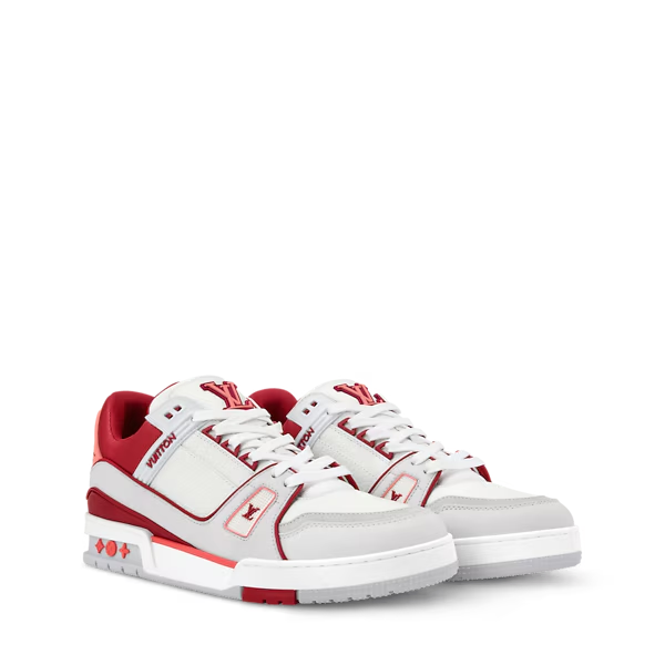 Men's Louis Vuitton Trainer Red Sneakers