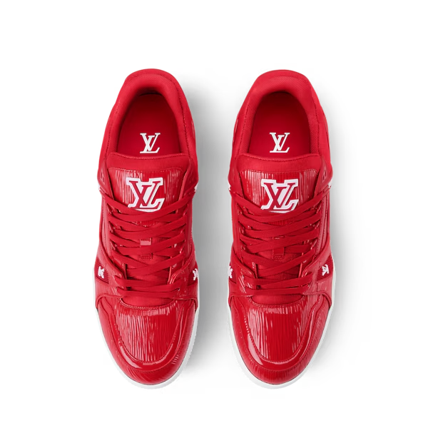Men's Louis Vuitton Trainer Red Sneakers