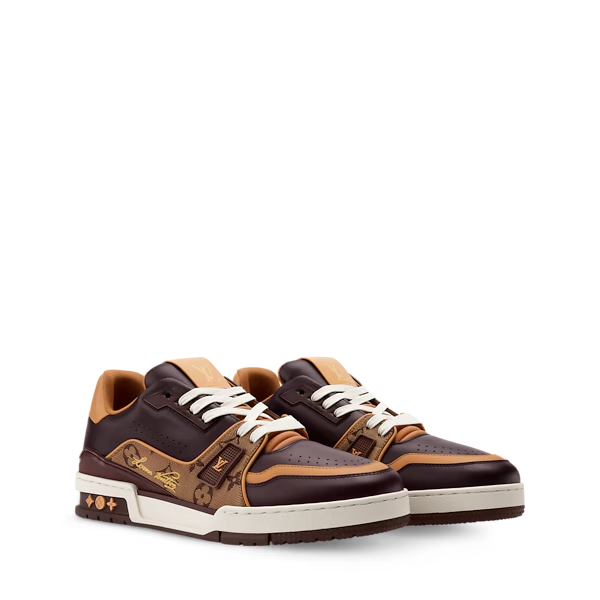 Men's Louis Vuitton Trainer Brown Sneakers