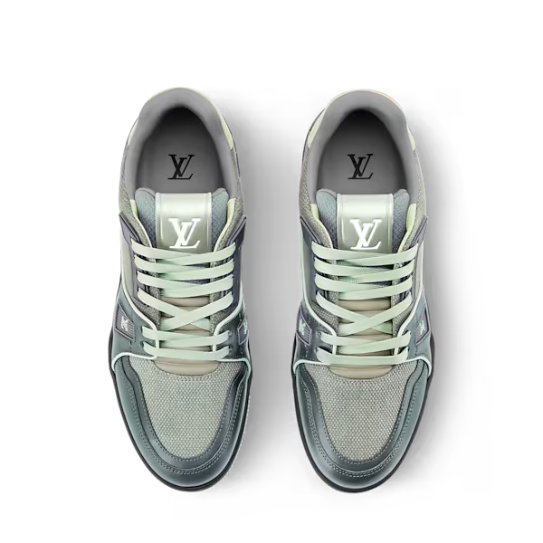 Men's Louis Vuitton Trainer Green Sneakers