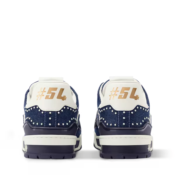 Men's Louis Vuitton Trainer Indigo Blue Sneakers