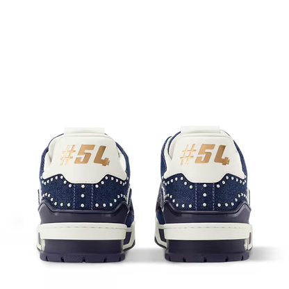 Men's Louis Vuitton Trainer Indigo Blue Sneakers