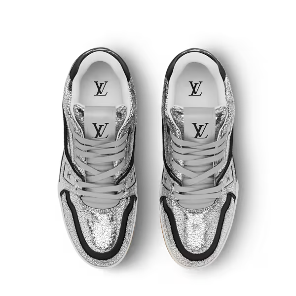 Men's Louis Vuitton Trainer Silver Sneakers