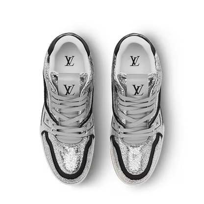 Men's Louis Vuitton Trainer Silver Sneakers