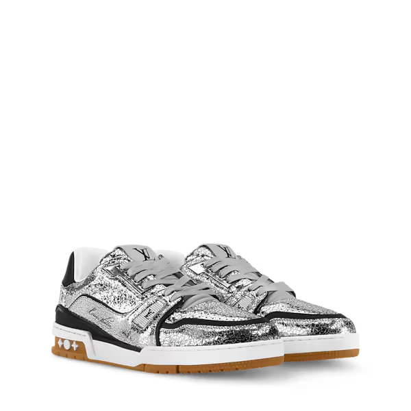 Men's Louis Vuitton Trainer Silver Sneakers