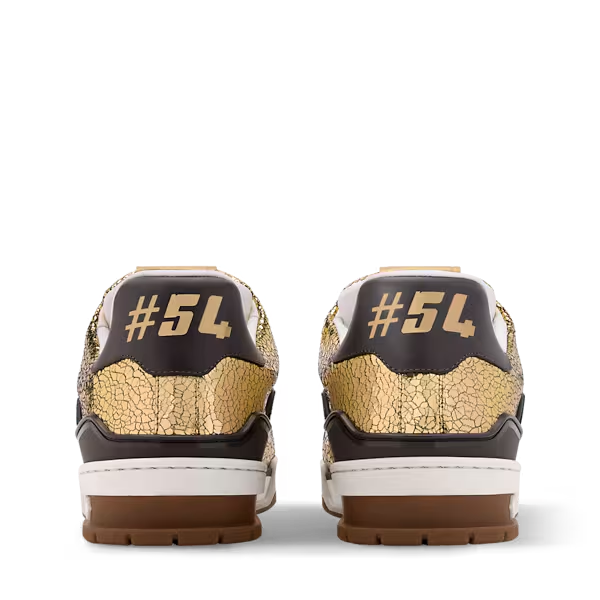 Men's Louis Vuitton Trainer Gold Sneakers