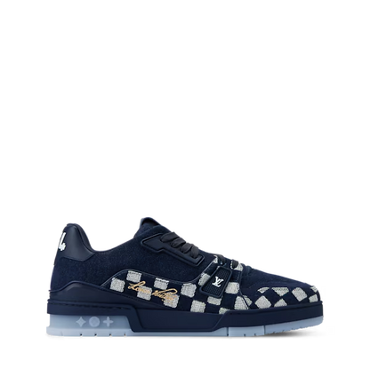 Men's Louis Vuitton Trainer Blue Sneakers