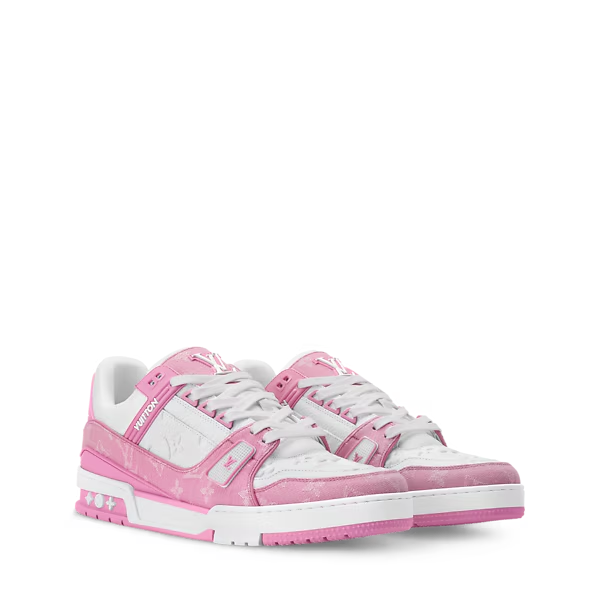 Men's Louis Vuitton Trainer Pink Sneakers