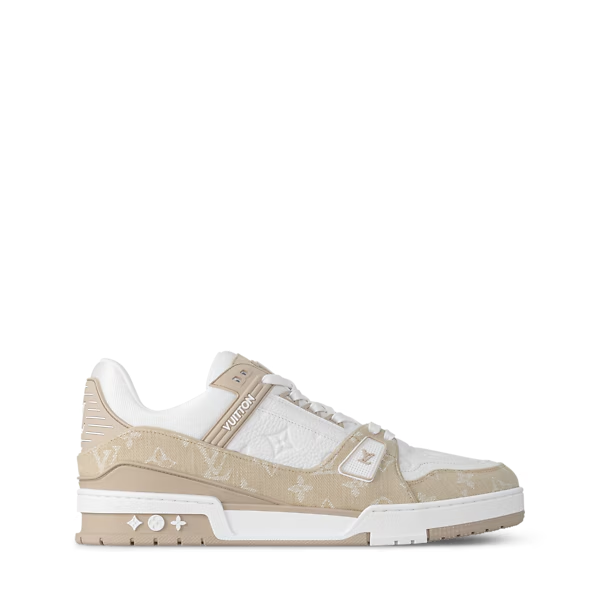 Men's Louis Vuitton Trainer Beige Sneakers
