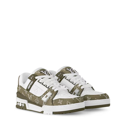 Men's Louis Vuitton Trainer Khaki Sneakers