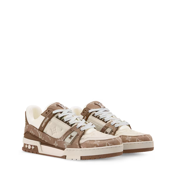 Men's Louis Vuitton Trainer Brown Sneakers