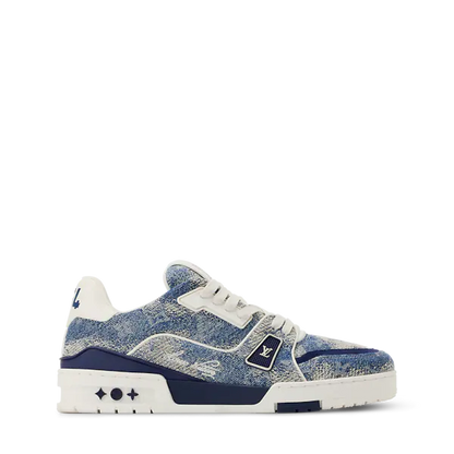 Men's Louis Vuitton Trainer Denim Sneakers
