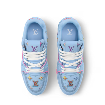 Men's Louis Vuitton Trainer Blue Sneakers