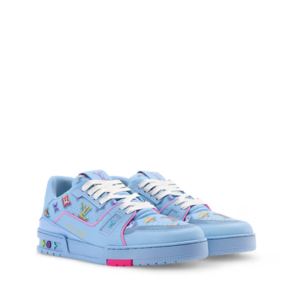Men's Louis Vuitton Trainer Blue Sneakers