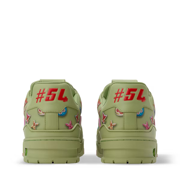 Men's Louis Vuitton Trainer Green Sneakers