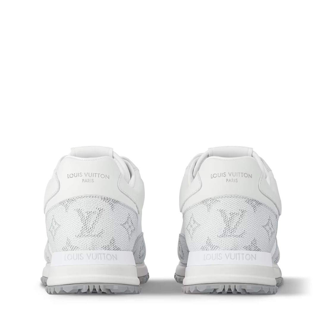 Men's Louis Vuitton Run Away White Denim Sneakers