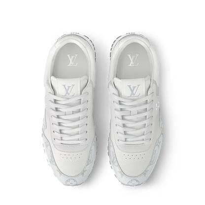 Men's Louis Vuitton Run Away White Denim Sneakers