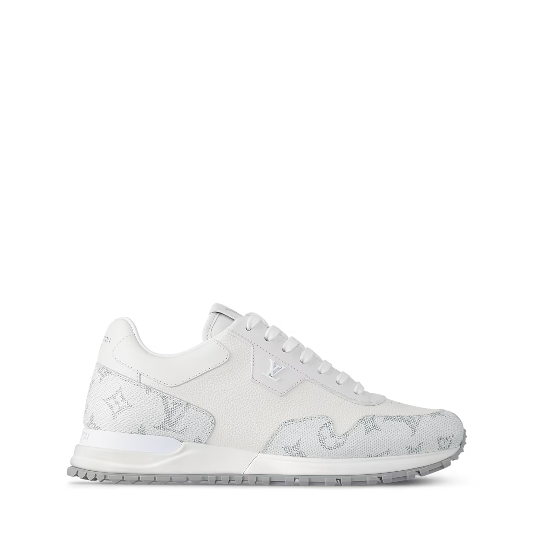 Men's Louis Vuitton Run Away White Denim Sneakers