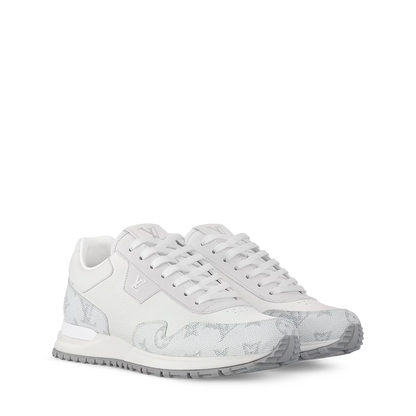 Men's Louis Vuitton Run Away White Denim Sneakers