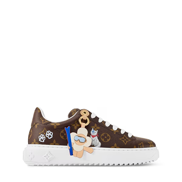 Men's Louis Vuitton Time Out Brown Sneakers