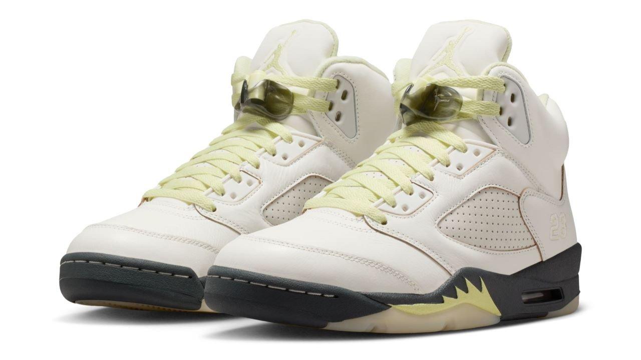 Men's Nike Air Jordan 5 Retro Luminous Green Shoes