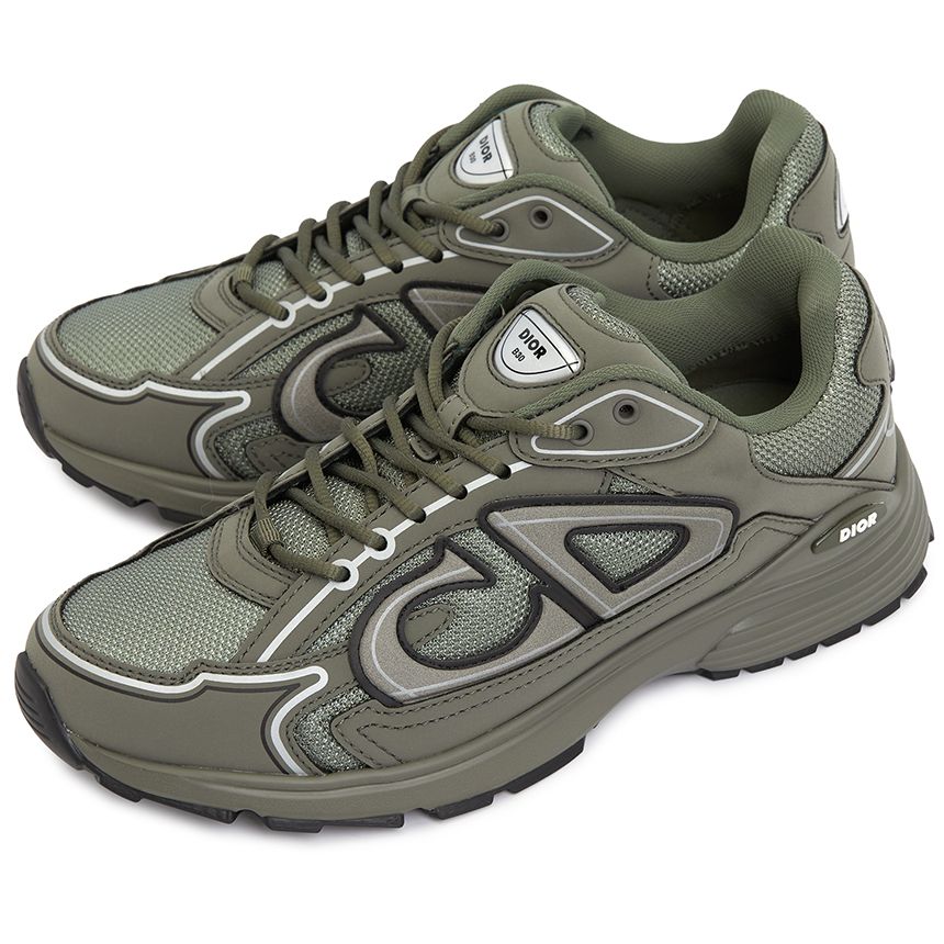 Men's Dior x Stone Island B30 Khaki Sneakers