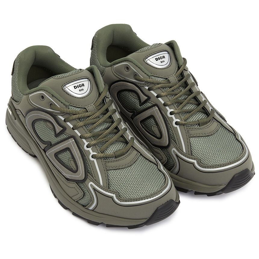 Men's Dior x Stone Island B30 Khaki Sneakers