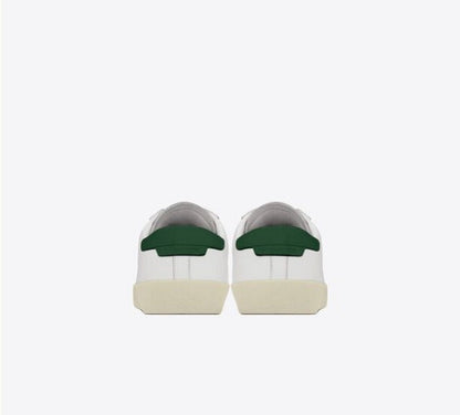 Men's Saint Laurent Court Classic SL06 White Green Sneakers