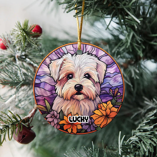 Personalized Dog Portrait Art Ceramic Ornament Gift For Dog Lovers