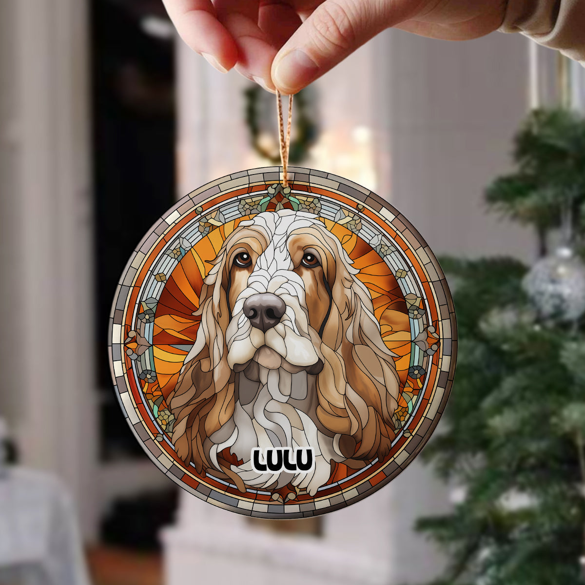 Personalized Dog Portrait Art Ceramic Ornament Gift For Dog Lovers
