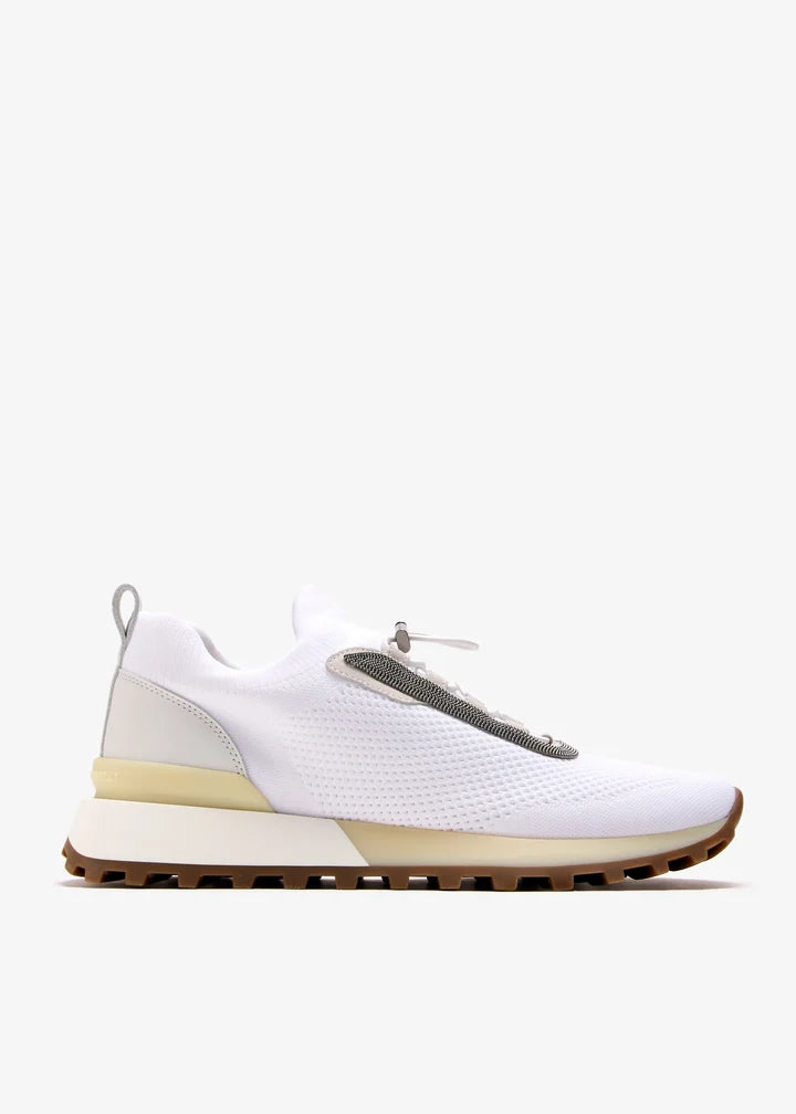 Men’s Brunello Cucinelli Mesh White Sneakers
