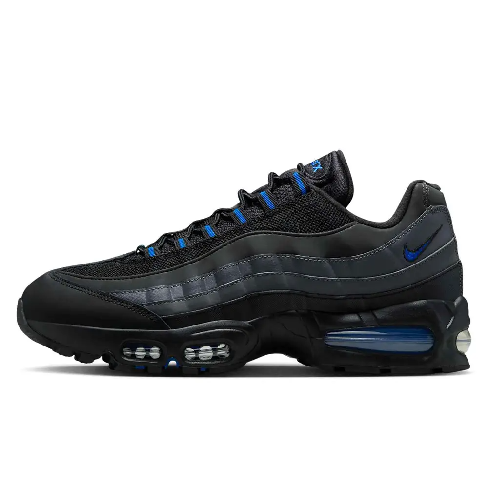 Men's Nike Air Max 95 Black Game Royal Shoes